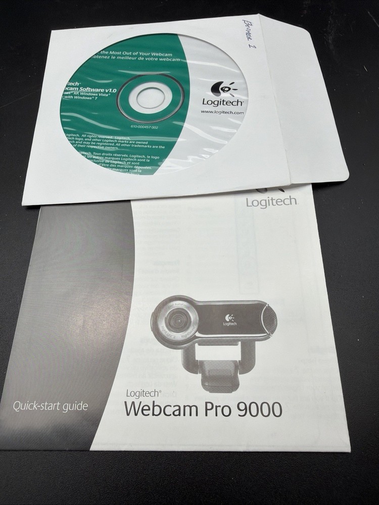 Logitech Webcam Software v1.0 - Windows XP Vista 7 2009 Disc Only CD-ROM