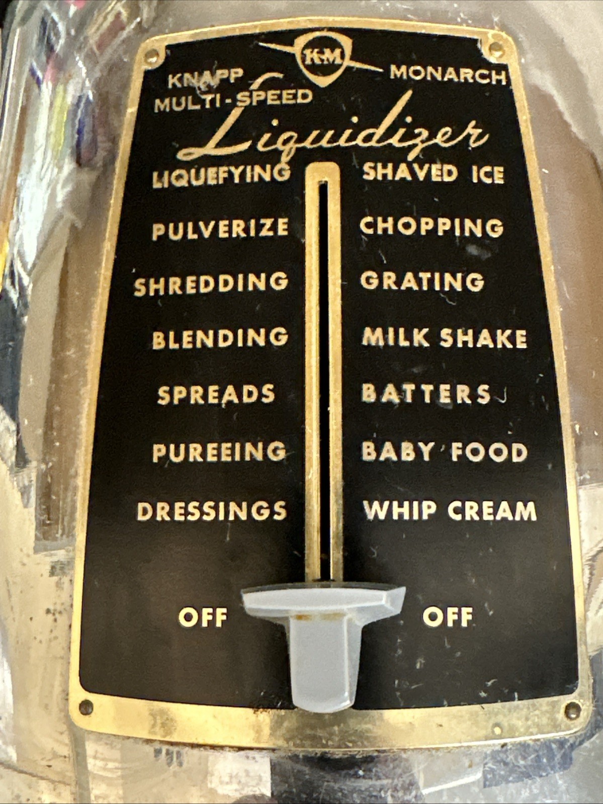 Vintage Knapp Monarch Liquidizer Antique Blender Green/silver Antique KM glass