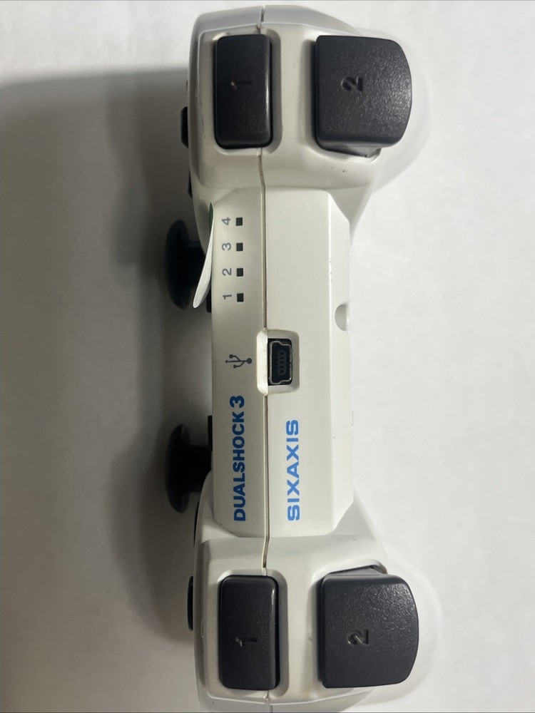 Sony PS3 DualShock 3 Wireless Controller – White OEM Original Tested