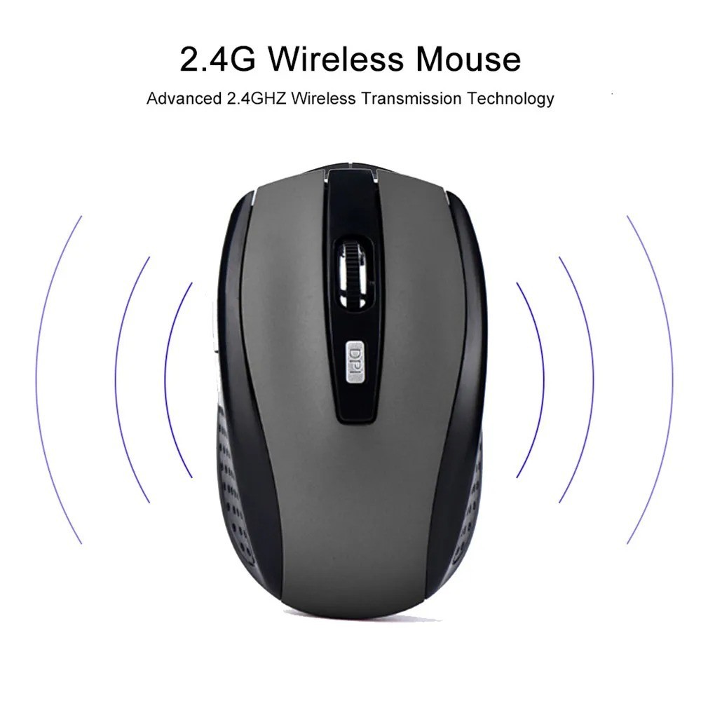 2.4GHz Wireless Optical Mouse USB Cordless Mice For PC Laptop