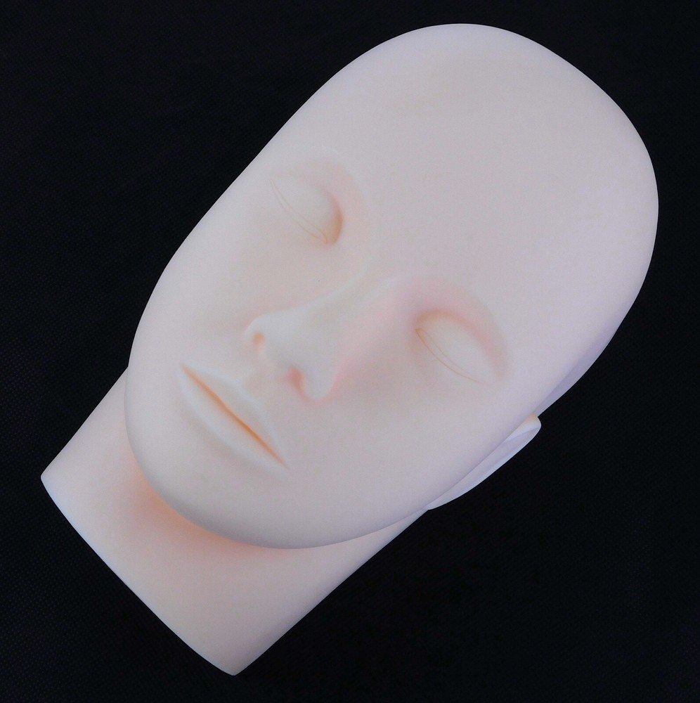 Eyelash Extensions Mannequin Practice Flat Head