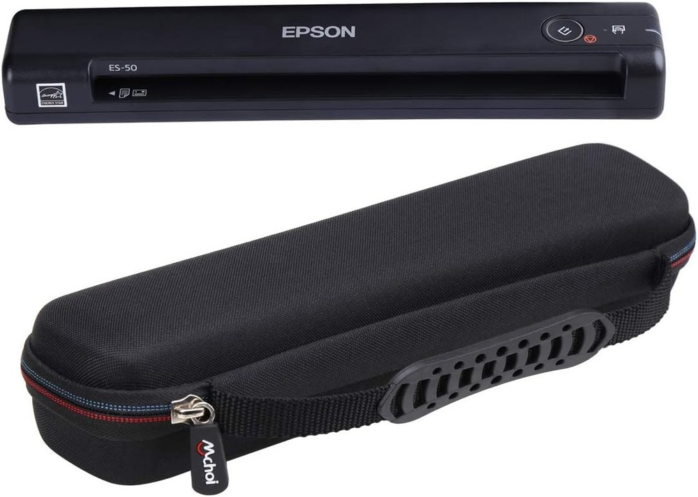 Epson WorkForce ES Portable Document Scanner Protective Case Black Orange