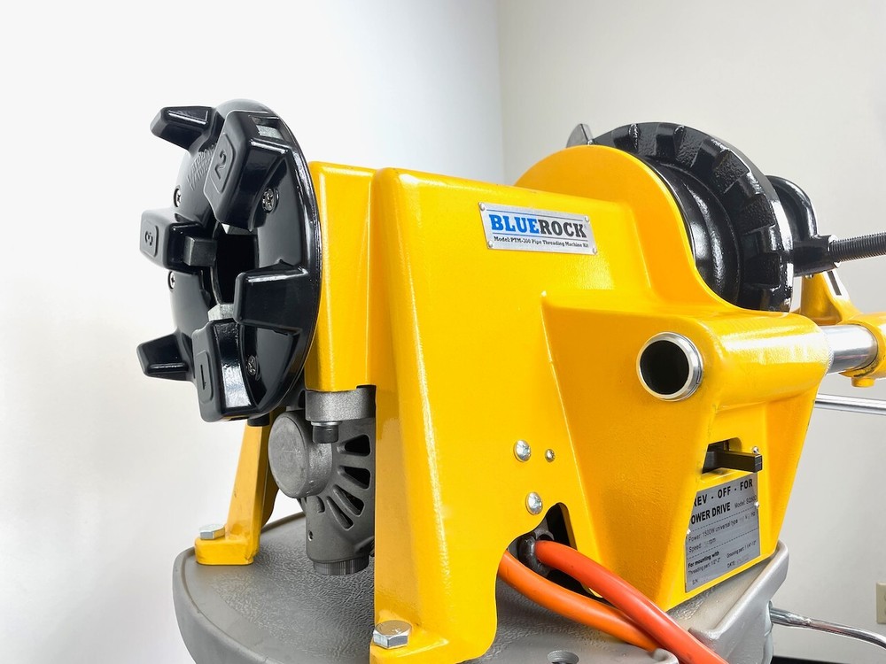 Power Drive 300 Pipe Threading Kit by BLUEROCK Threader Machine fits Ridgid Dies