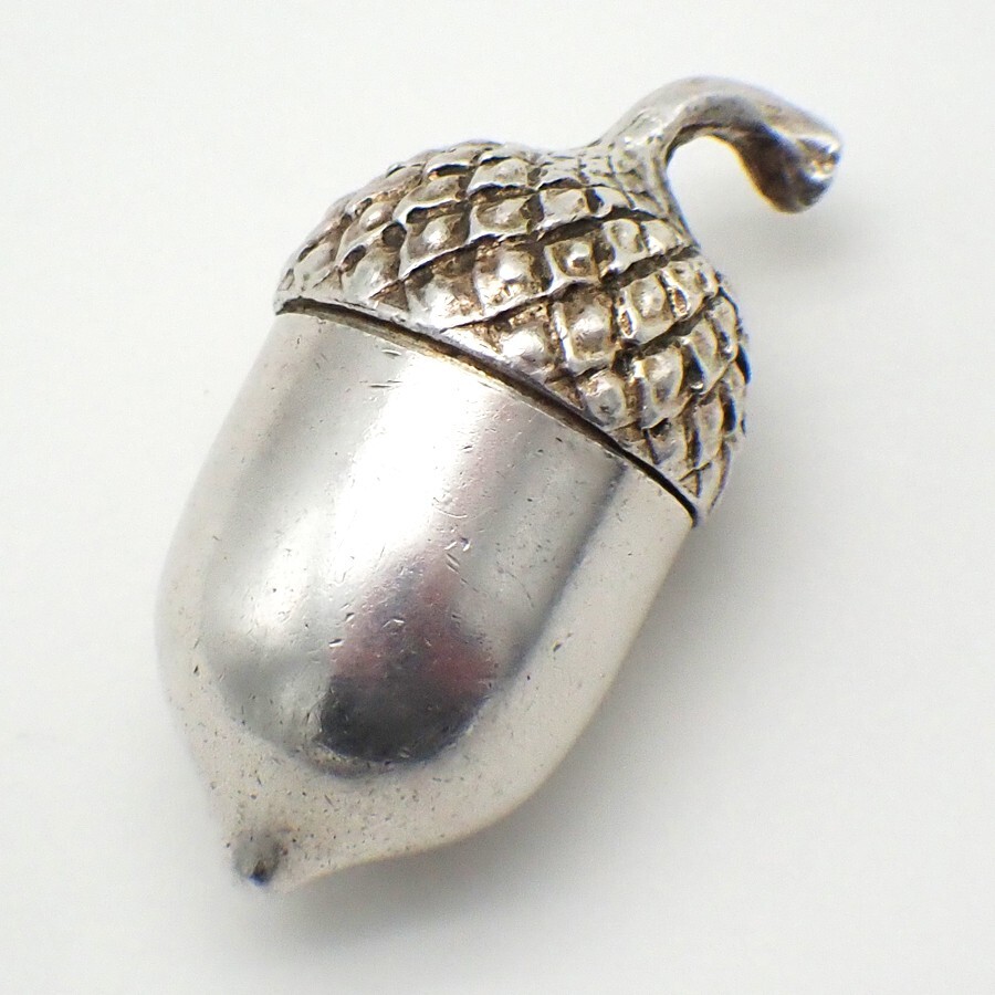 Tiffany Co Acorn Form Box Sterling Silver Gilt Interior