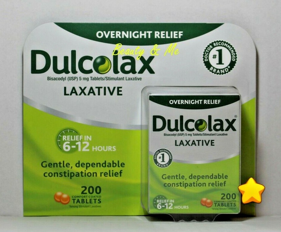 Dulcolax Laxative Tablets (Bisacodyl USP 5mg), 200 Coated Tablets