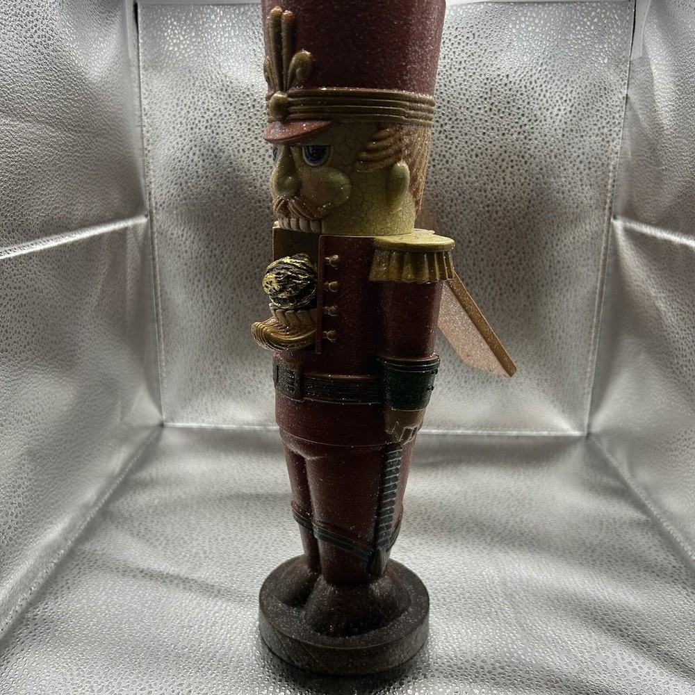 Vtg Nutcracker Resin 12” Tall Figurine￼