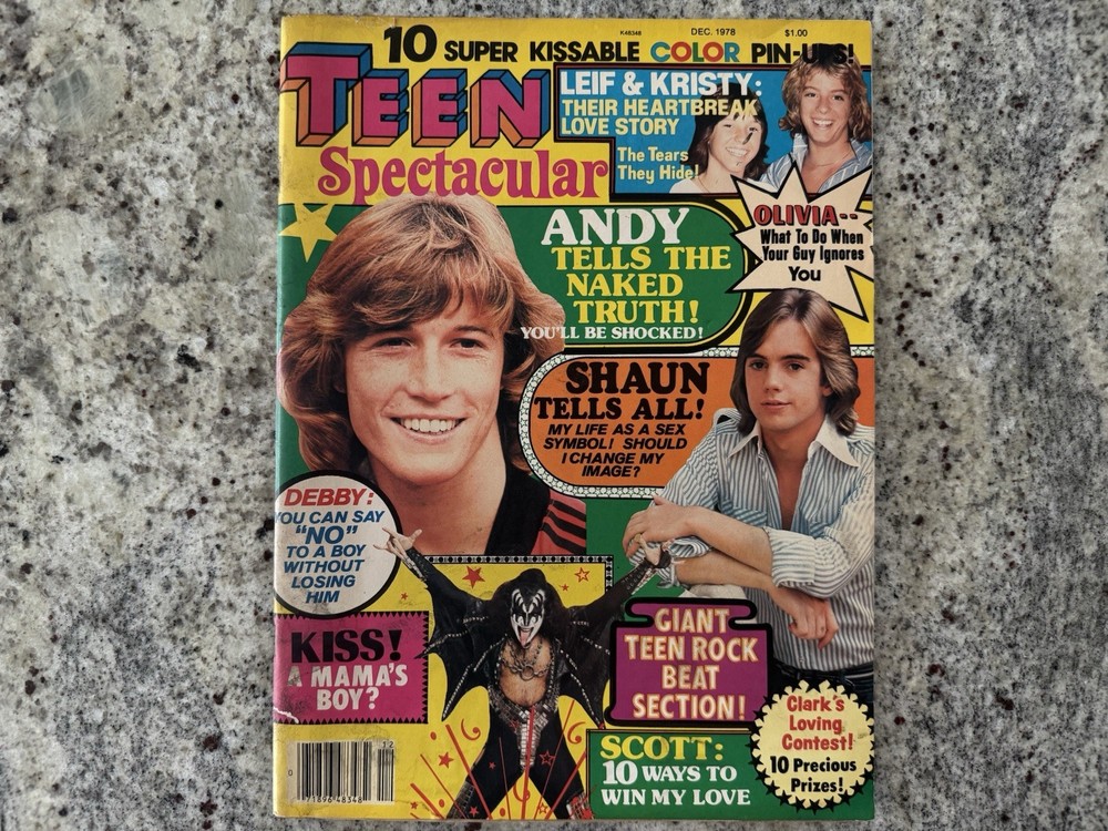 KISS 1978 TEEN SPECTACULAR MAGAZINE GENE PAUL ACE PETER AUCOIN VINTAGE MEGA RARE