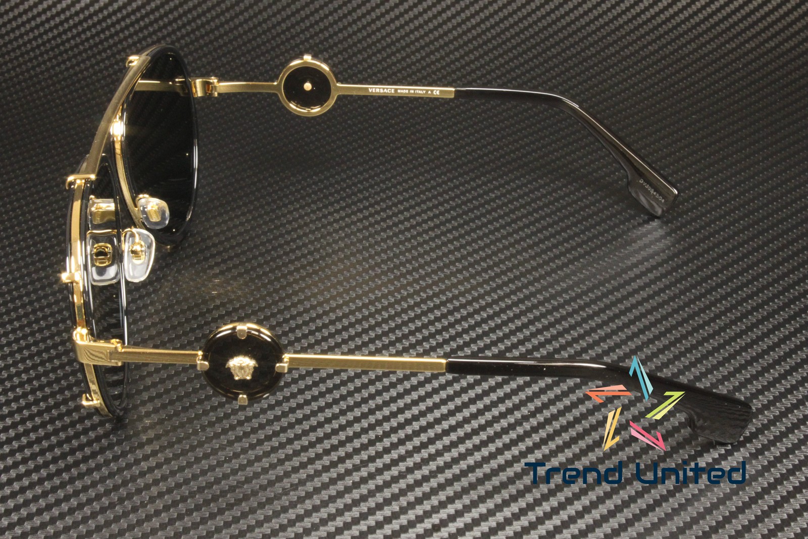 VERSACE VE2232 143887 Black Dark Grey 61 mm Women's Sunglasses