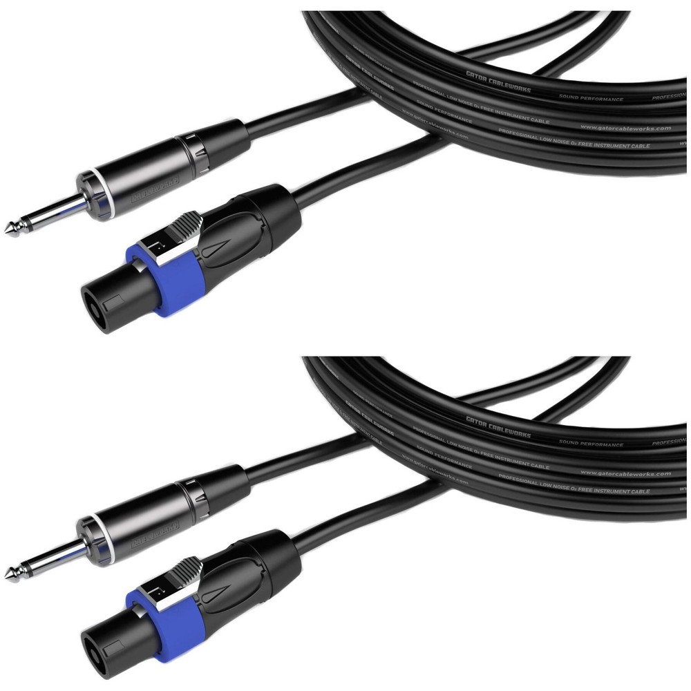 Gator Cableworks Composer Series Speaker Cable (2 Pack) - 25 foot