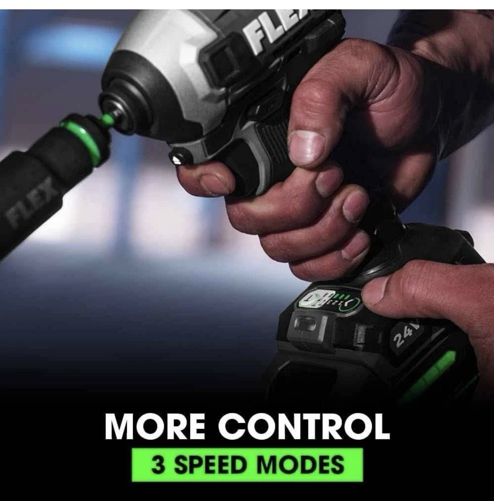 Flex FX1371A-Z 24V 1/4" Quick Eject Hex Impact Driver w/ Multi-Mode (Bare Tool)