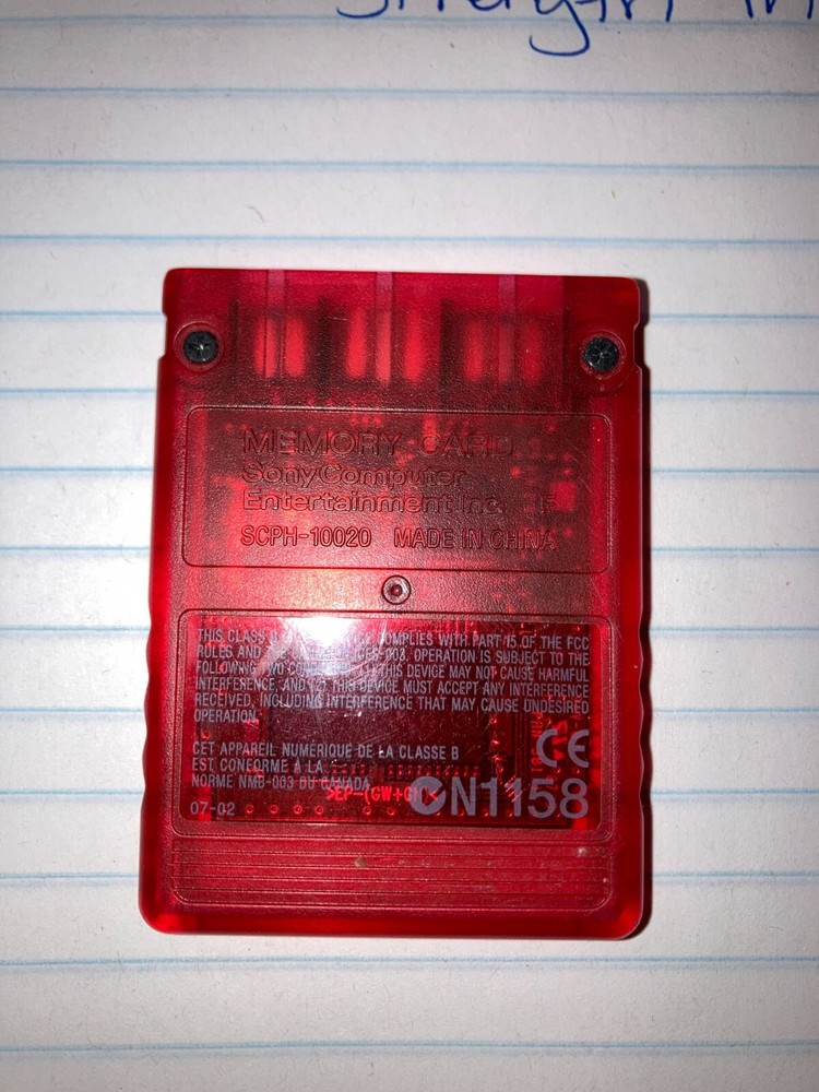 PS2 - 8MB Crimson Red Memory Card - Magic Gate