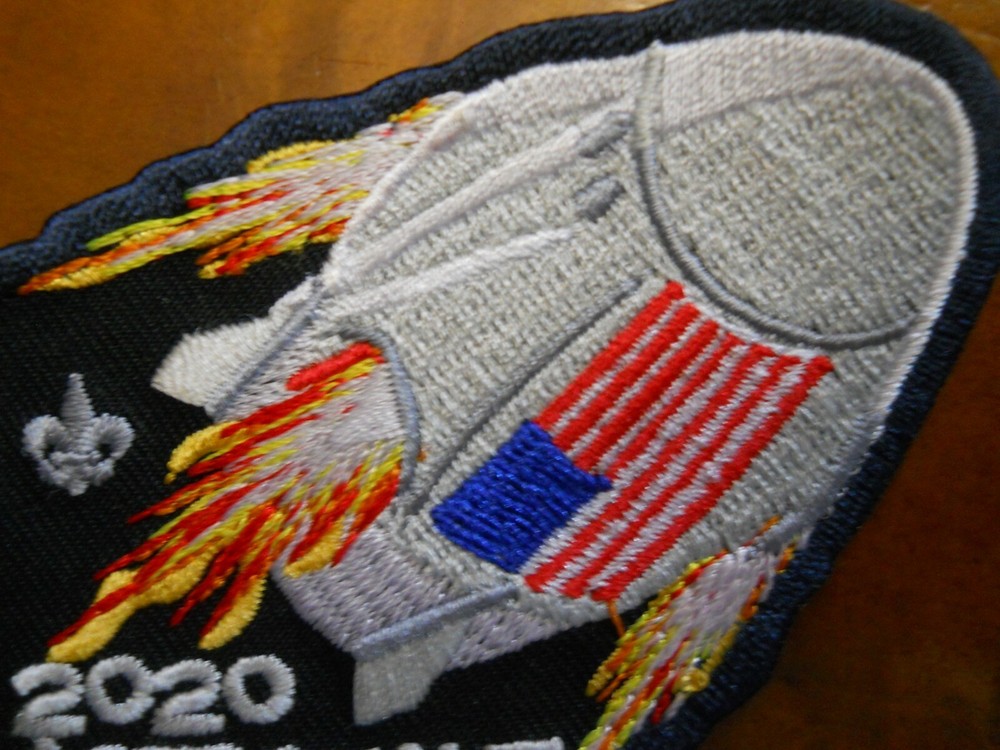 NASA DRAGON PATCH, BSA 2020 ASTRONAUT LAUNCH PATCH ( NEW WITH TAGS)