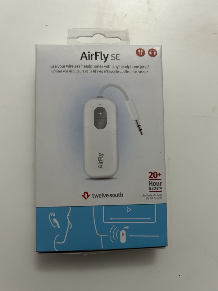 AirFly SE Bluetooth Wireless Audio Headphone Transmitter Receiver 20+ Hour NEW