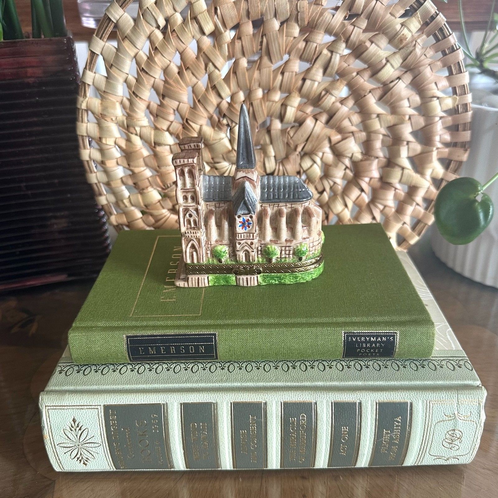 RARE Limoges Peint Main Notre Dame Trinket Box, Elda Creations, Limited Edition