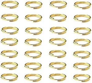 DNHCLL 200PCS 10MM Stainless Split Rings, Key Chains Link Connector for