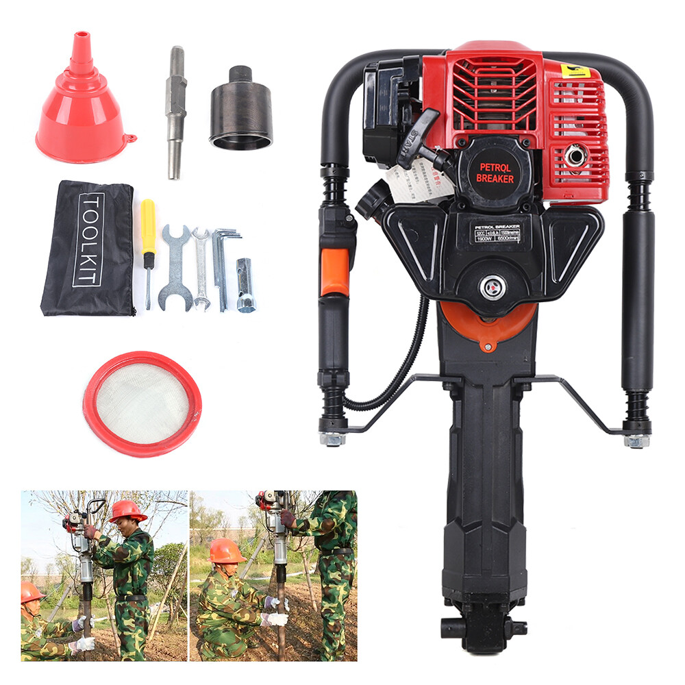 52CC T-Post Driver Farm Post Driver Piling Machine Gasoline-Powered 2 Stroke