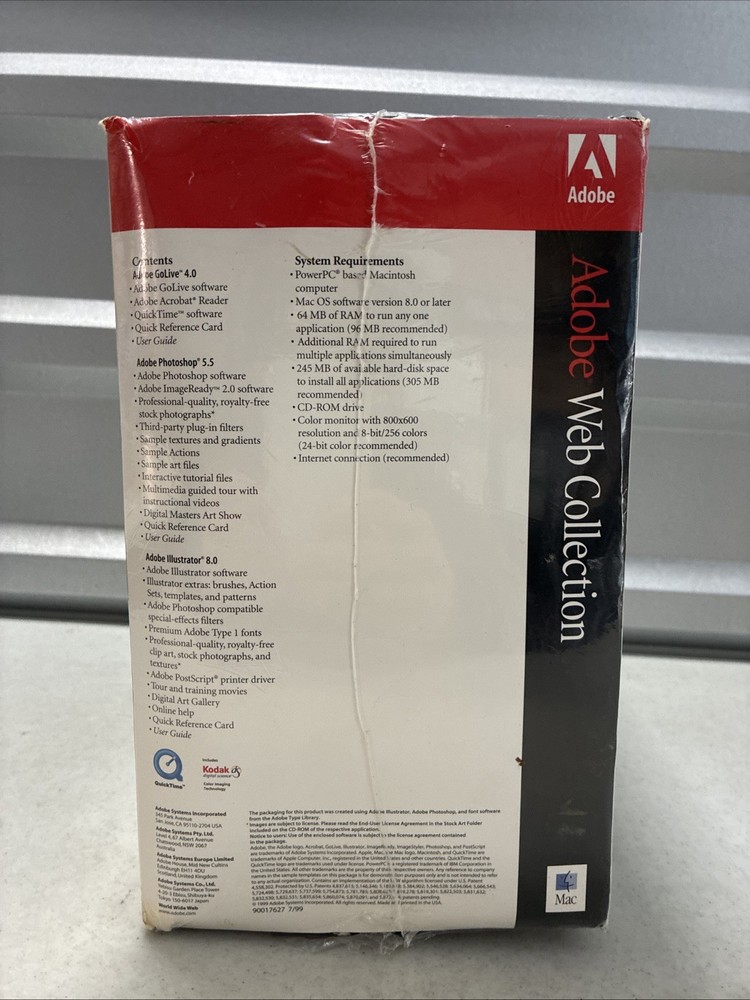 Adobe Web Collection Software for Mac 17570001 *NEW/ Sealed