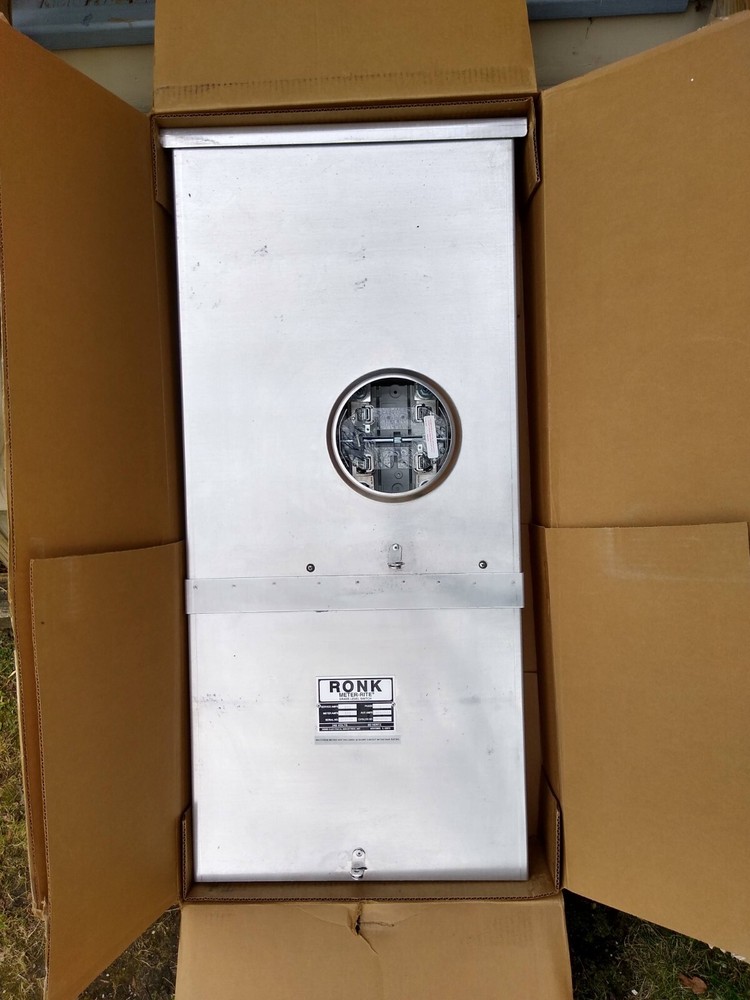 Ronk MSB320LE-UG Meter Base 320/400 Amp Single Phase Lever Bypass + Breakers