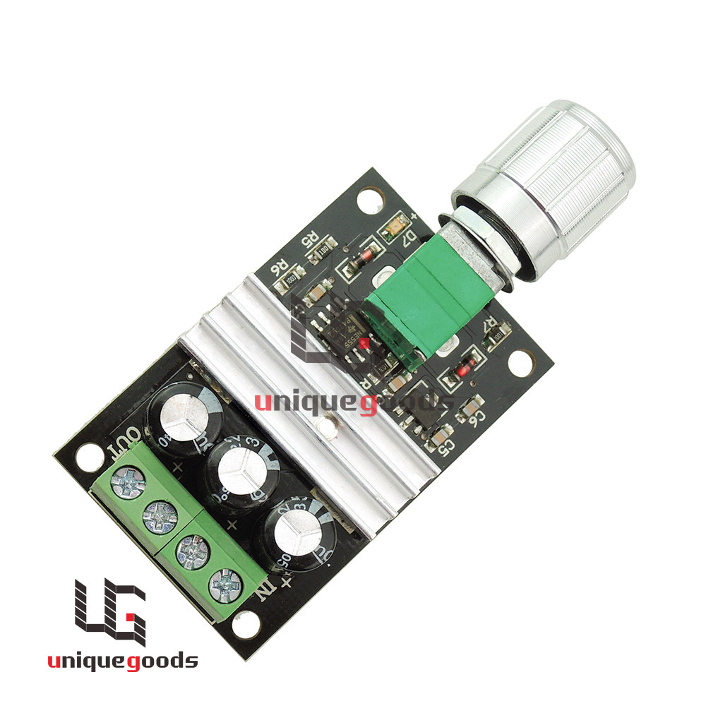 6V-24V Max 3A PWM DC Motor Speed Controller Variable Speed Regulator with Switch