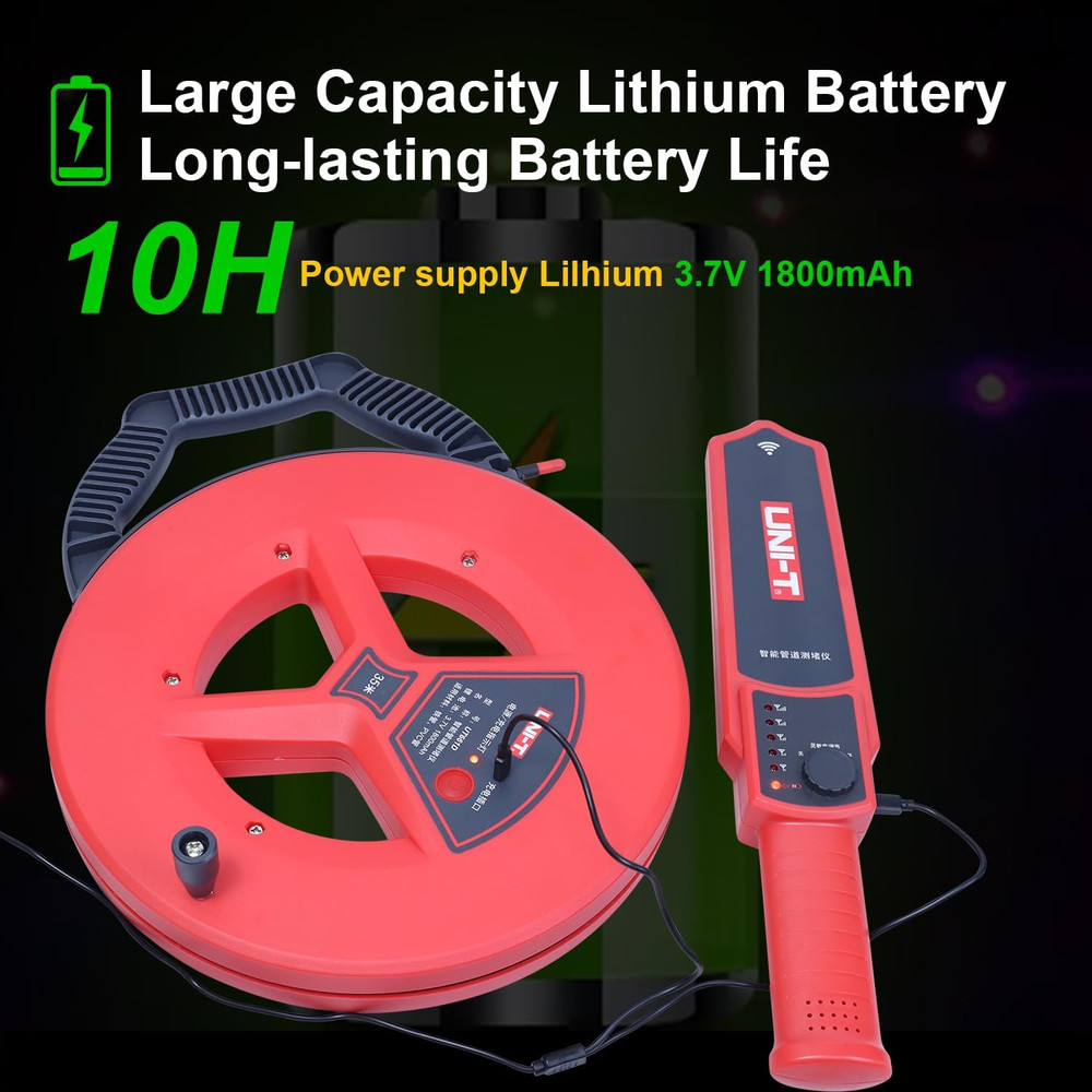 35M Pipe Blockage Detector - Clogging Scanner for All Pipe Types