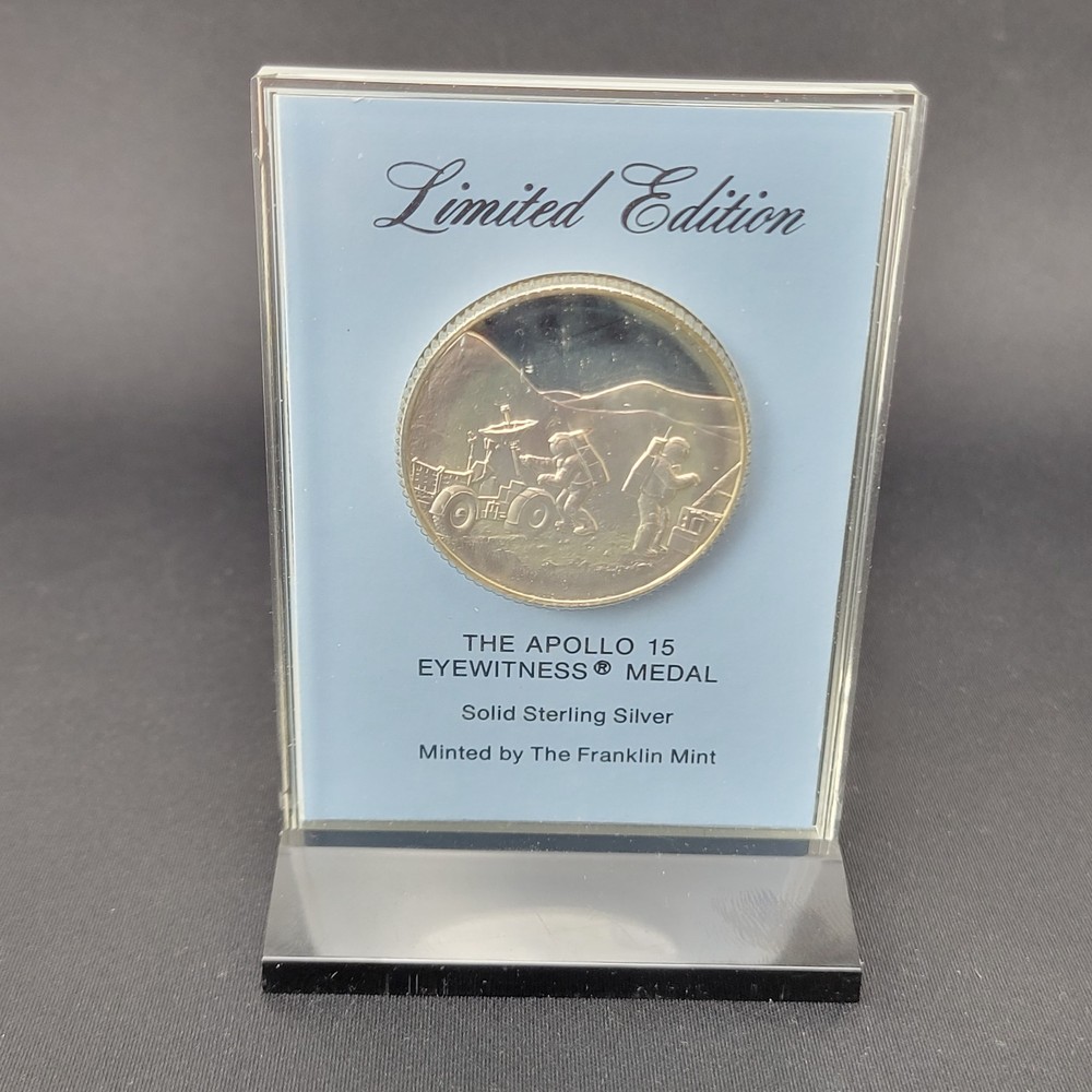 Franklin Mint - Limited Edition The Apollo 15 - Eyewitness Solid Sterling Silver