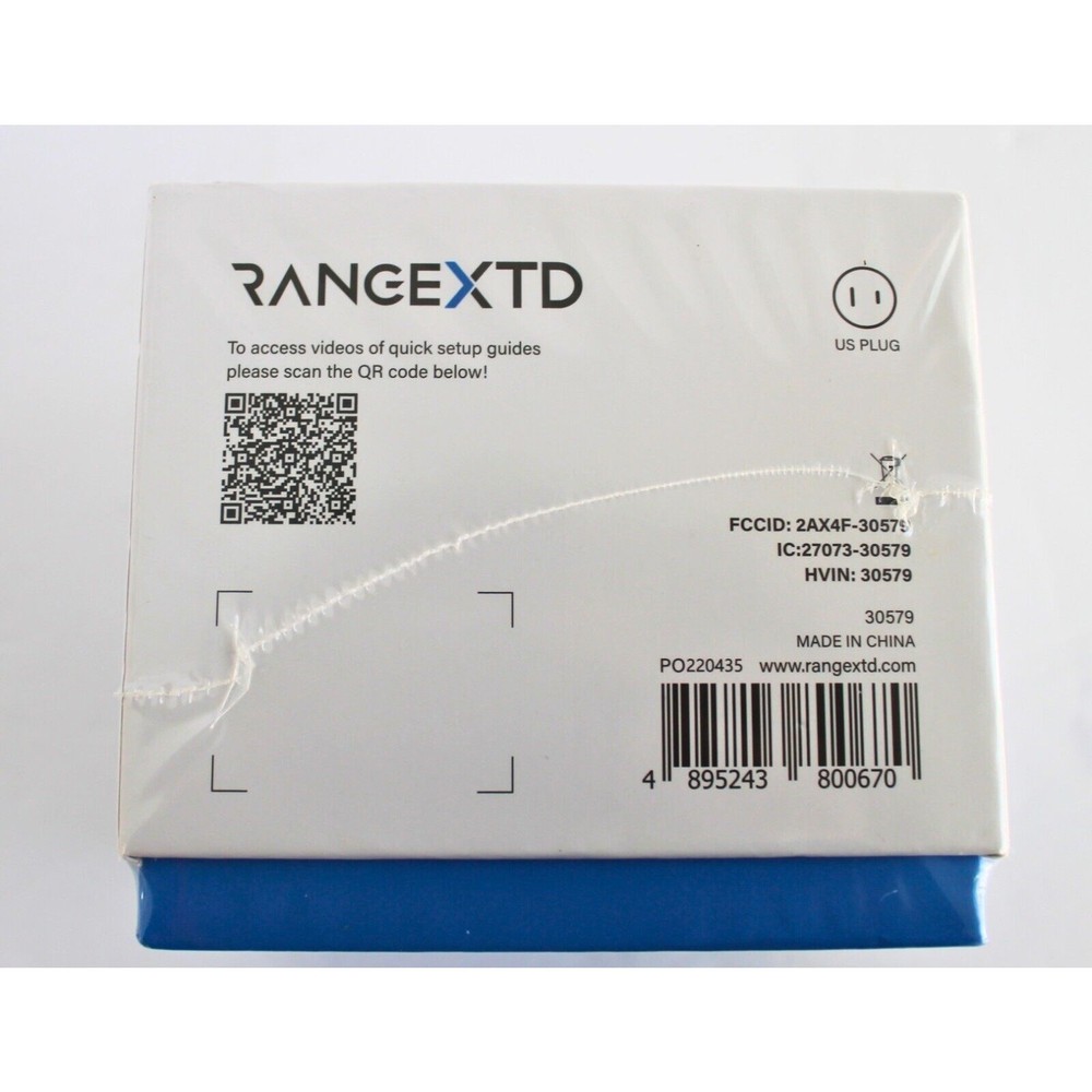 RANGEXTD WiFi Range Extender: Wireless Coverage Speed up to 300Mbps NEW in Box