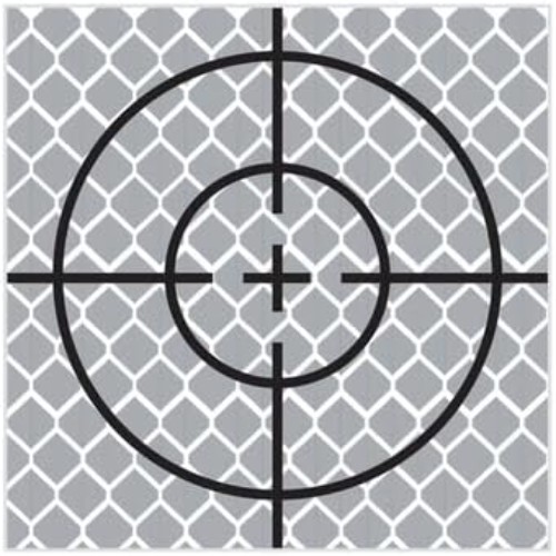 Durable Reflective Target Sheets for Construction & Surveying – 10 Sheets Pack