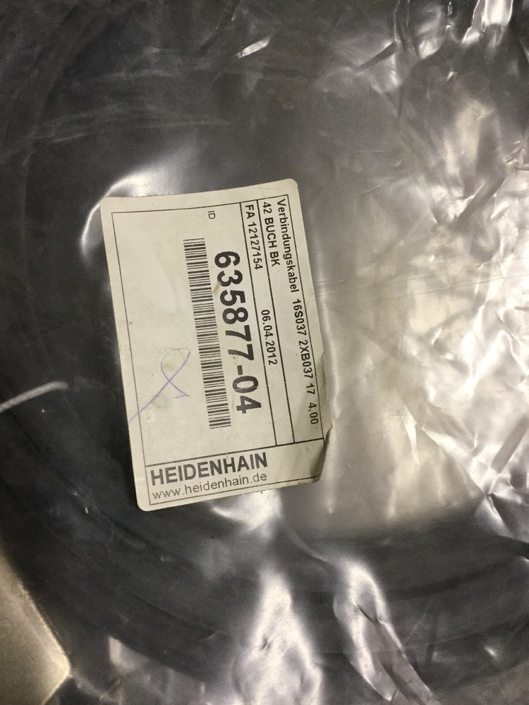 NEW, SEALED, HEIDENHAIN, 635877-04, ENCODER CABLE. (22F-1)