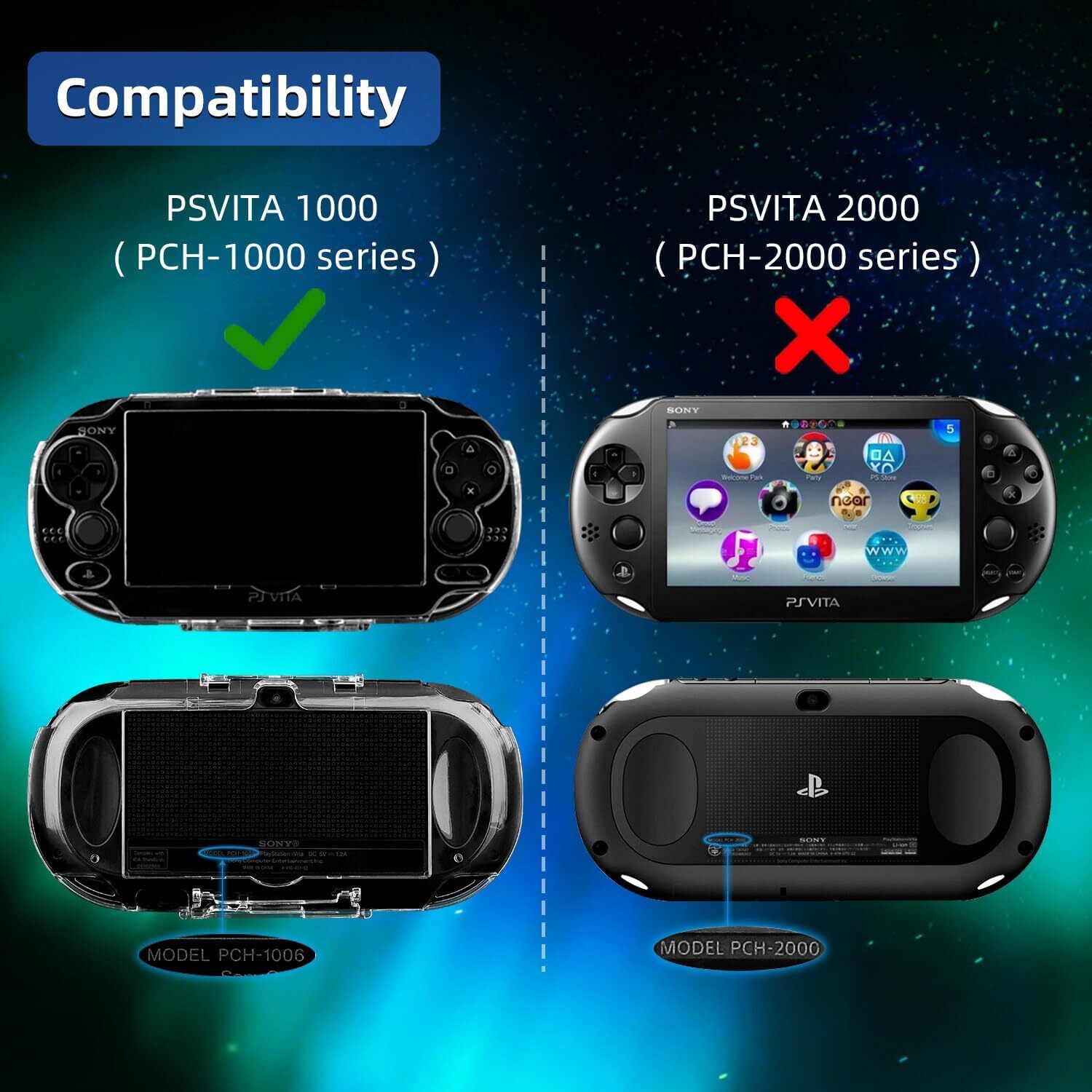 Slim Clear Hard Skin Case Cover Protector for Sony Sony PS Vita PSV 1000