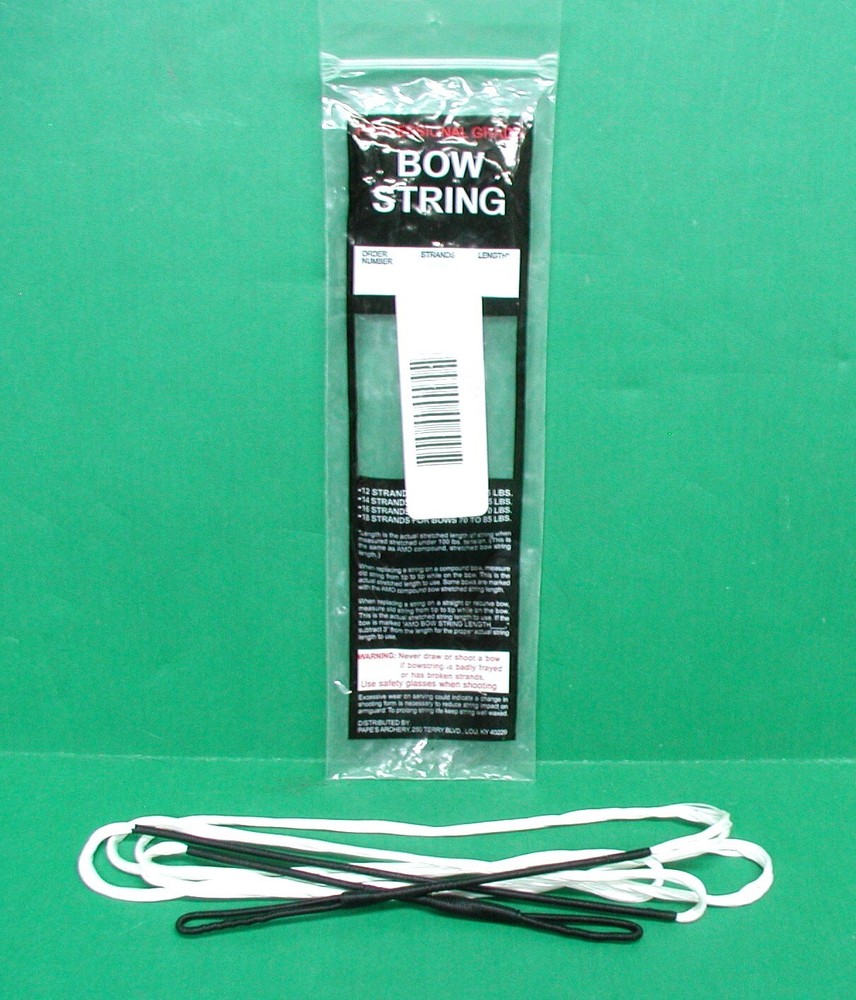 New Papes Professional Grade Compound Bow Replacement String - 33" 12 Strand B50