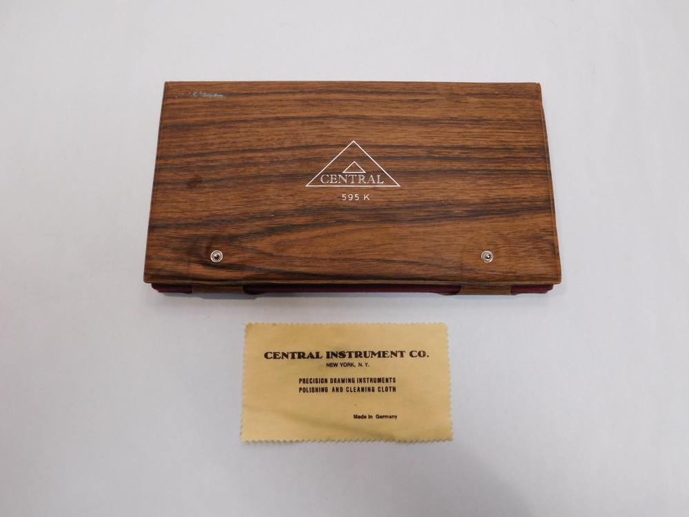 Central Instrument Co. Drafting Precision Drawing Set 595 K