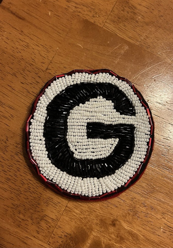 Custom Beaded Embroidered Coaster