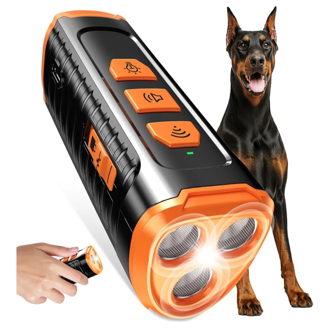 Ultrasonic Anti-Dog Bark Deterrent Device Stop Barking Repeller 4 Mode with LED