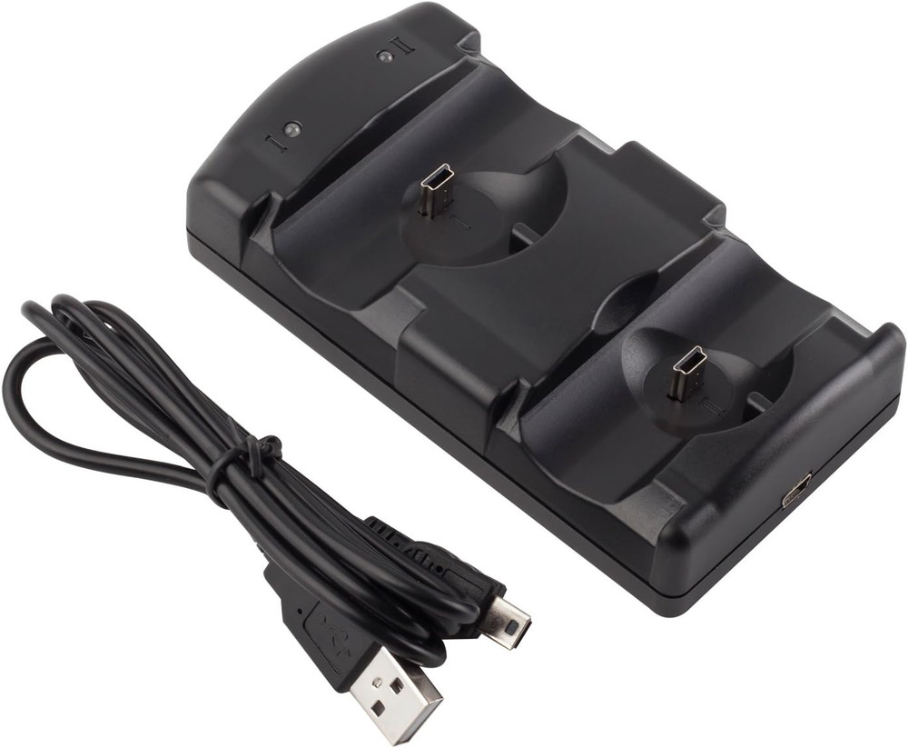 PS3 Controller Charging Dock Charging Station 2 in 1 with LED light Indicator Co