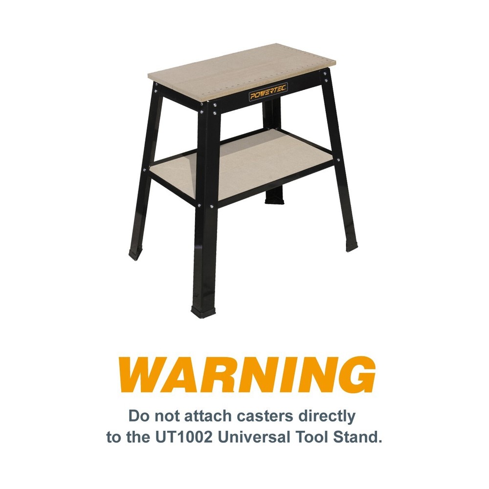 POWERTEC UT1002 Universal Tool Stand with Split MDF Top