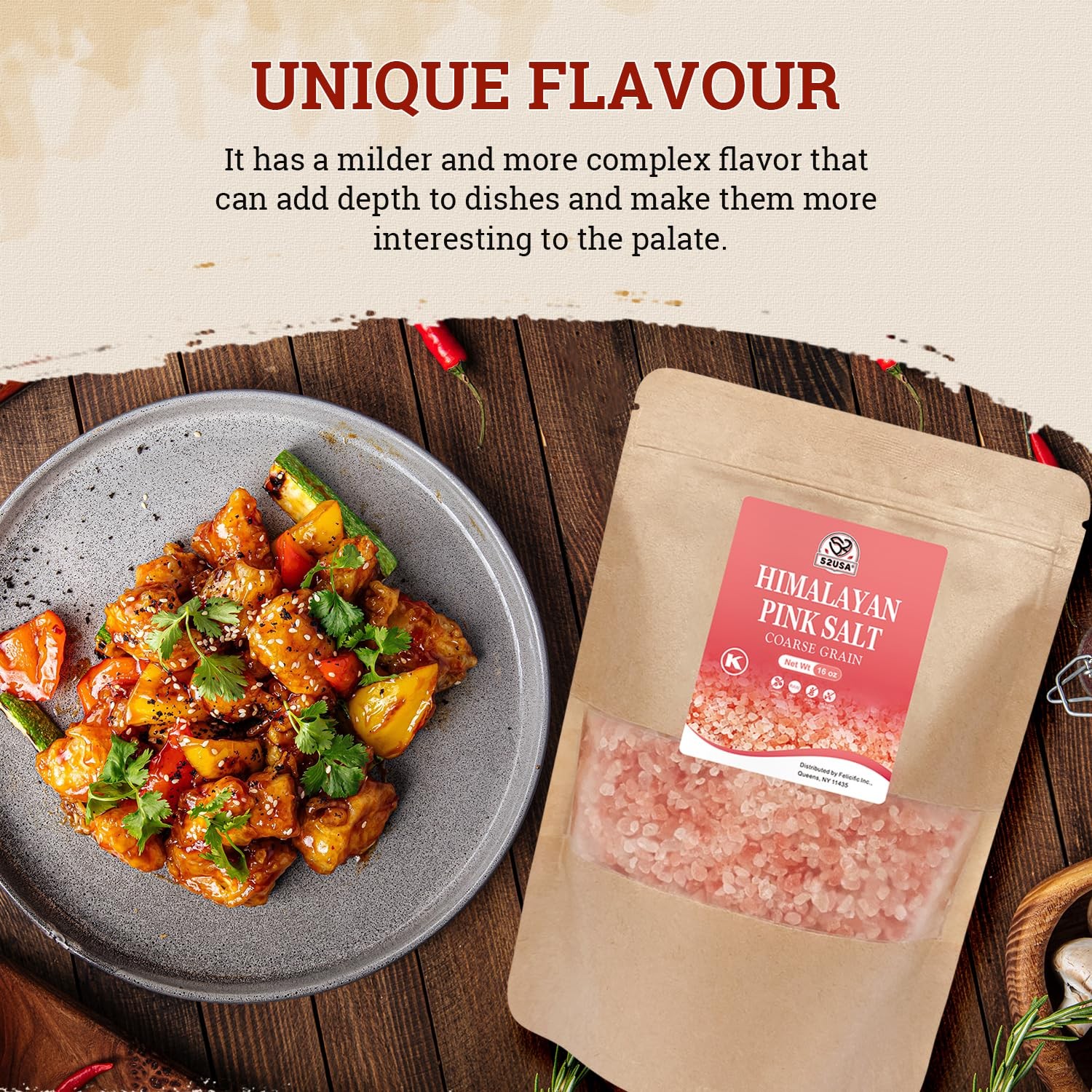 Himalayan Pink Salt Coarse, Coarse Grain 1 Lb, Pink Himalayans Sea Salt, Sea Sal