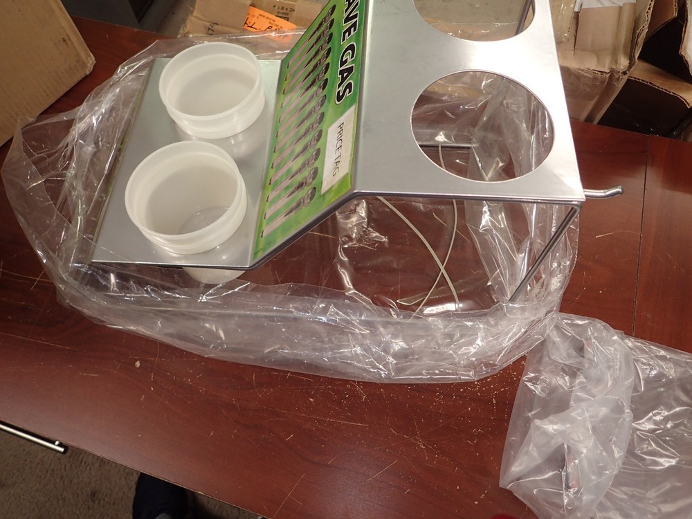 Counter Display Rack Two Tier Cup Holder SAVE GAS