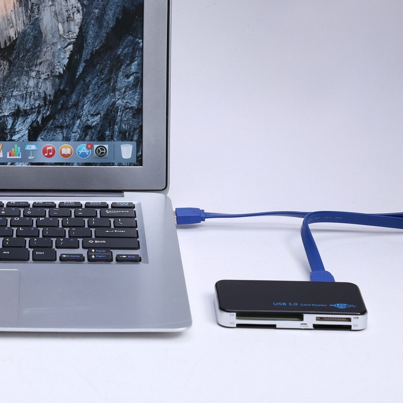 USB 3.0 Memory Card Reader Adapter 5GBPS Fit CF/TF/SD/Micro SD/XD/M2/MS Card LOT