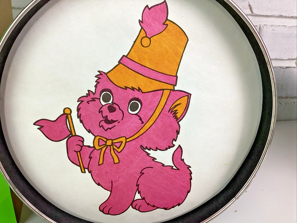 Vintage Noble & Cooley Toy Marching Drum Cat