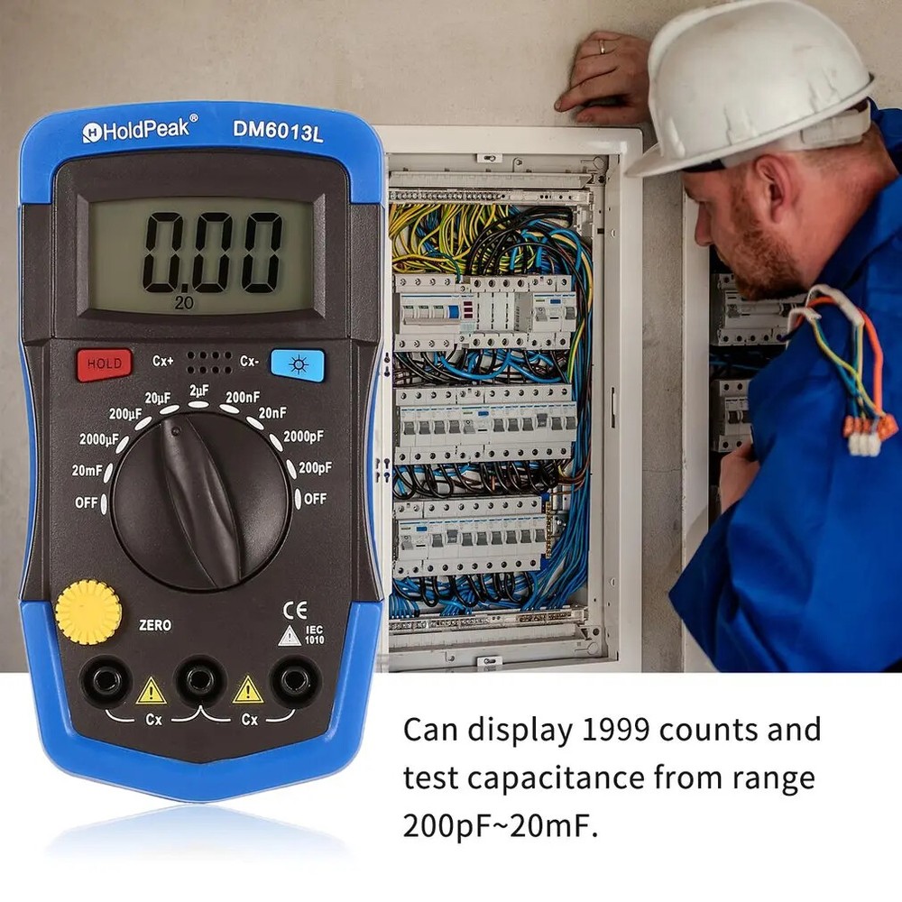 DM6013L Digital Special Capacitance Teste Digital Capacitance Meter 0-20mF HP36D
