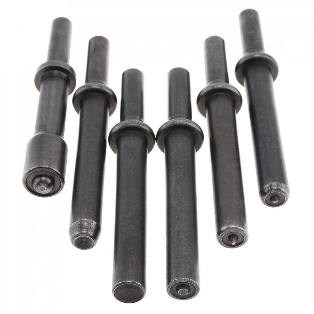 6pcs/set Hard 45# Steel Solid Air Rivet Impact Head Support Pneumatic Tool ?