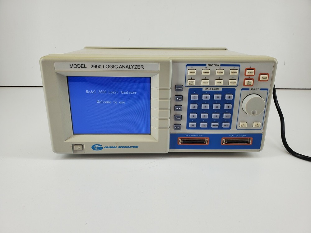Global Specialties 3600 Logic Analyzer 32 Channel Logic Analyzer Tested Working