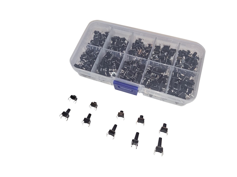 200 SMD Verical Tactile Mini Micro Momentary Push Button Switch Tact Assortment