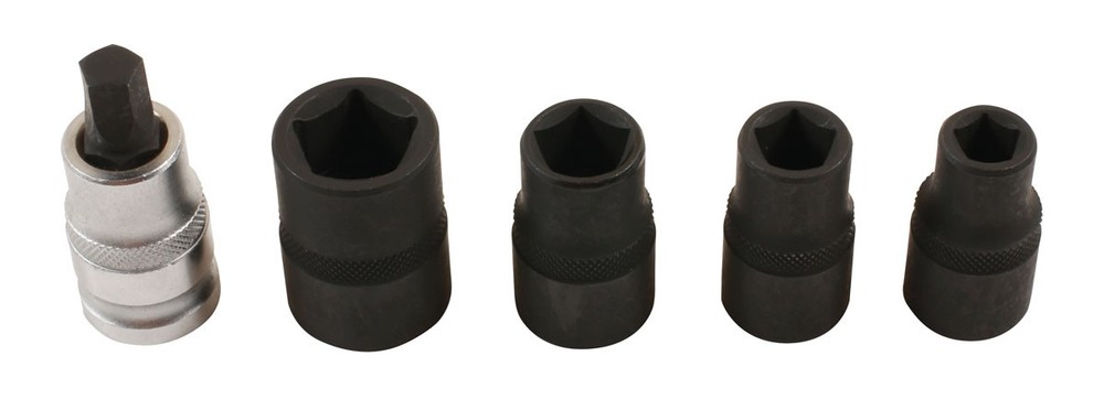 Laser Tools Pentagon Socket & Bit Set 1/2"D 5pc 7811