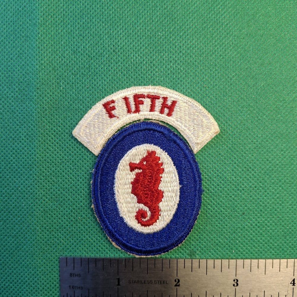 US Army WW2 5th Engineer Special Brigade (Amphibious) W/Tab Patch