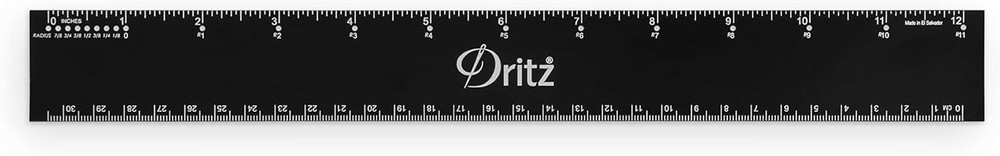 Dritz Home 12" Specialty Ruler: For Drafting & Pattern Making - Item #44088