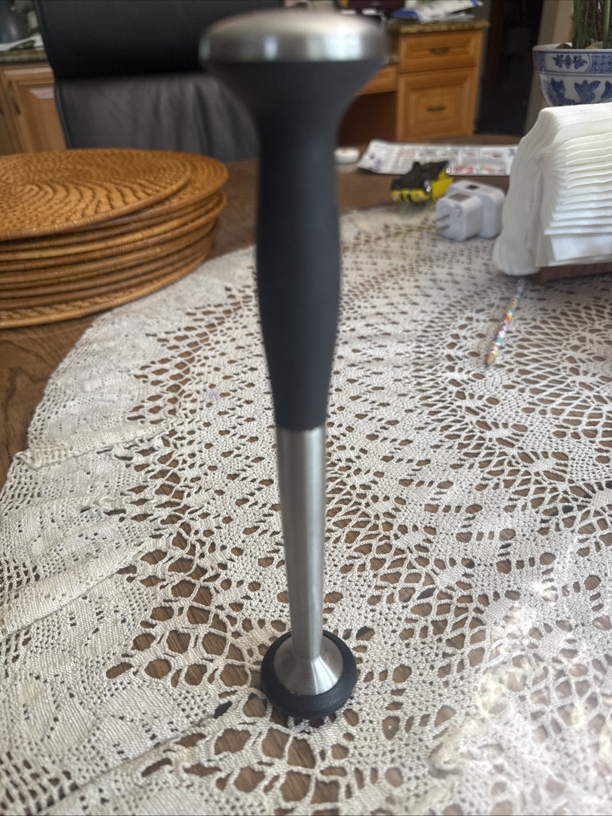 9" Stainless Steel OXO COCKTAIL MUDDLER - Bar Drink  Mixer Tool