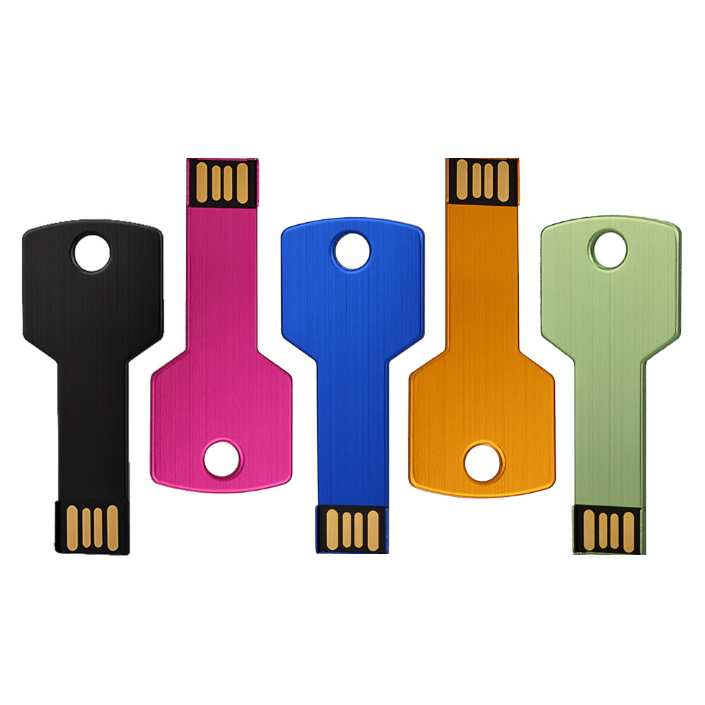 USB 2.0 Flash Thumb Drive Key Shape 8GB USB Memory Sticks Pendrive 5PCS