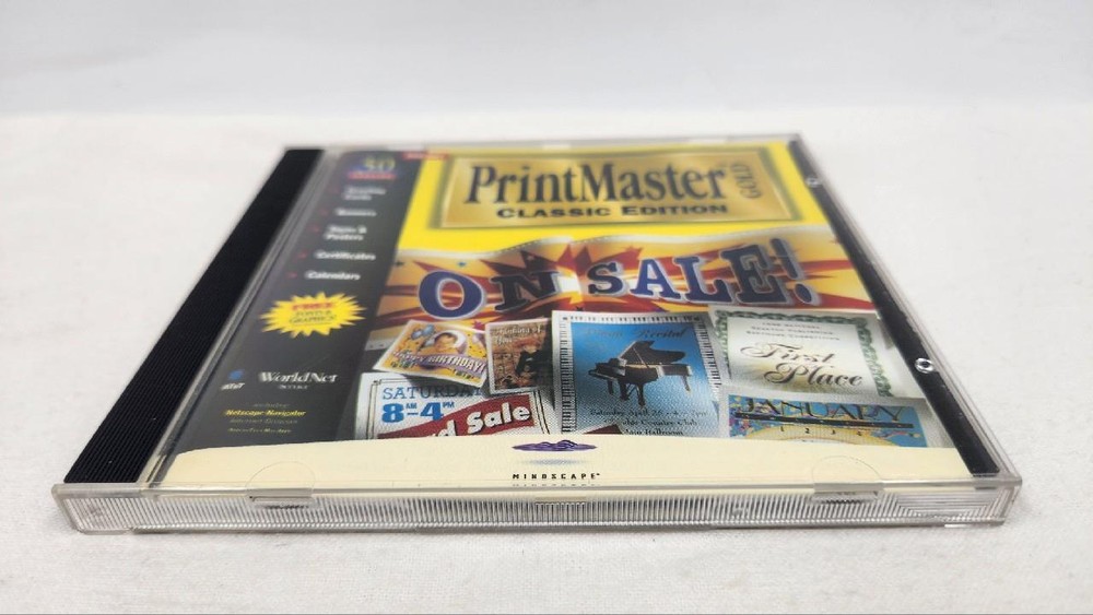 Mindscape Print Master Gold Classic Edition 3.0 Version PC CD-ROM
