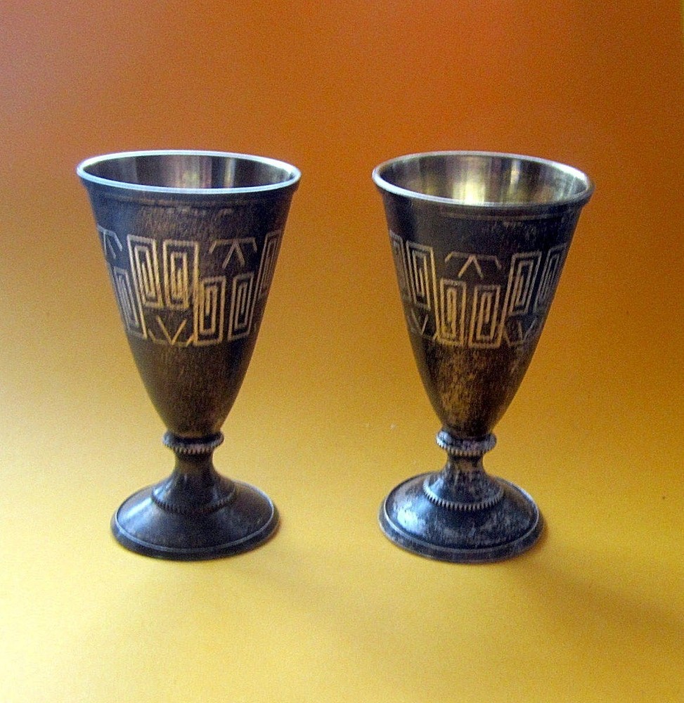 Russian Silver Vodka Cup 875"( 2 pieces) 66 gr.